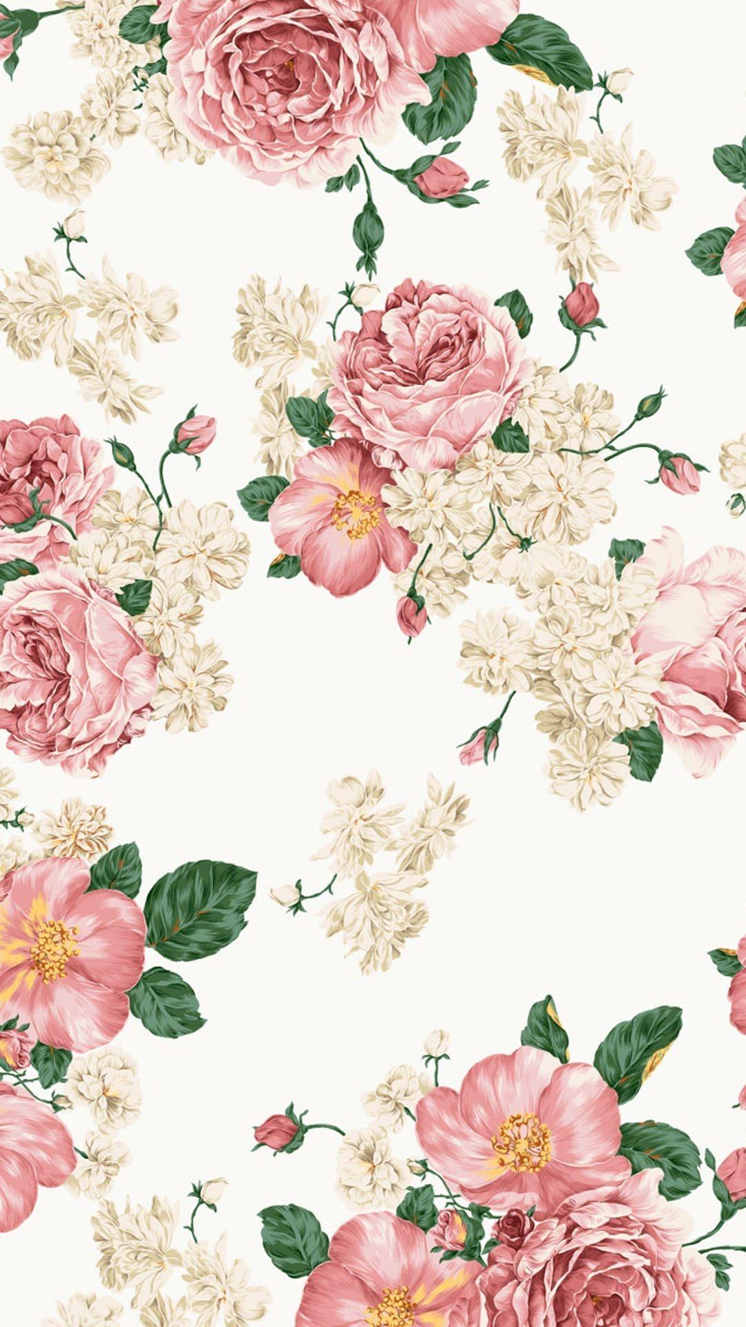 Painting of roses wallpaper. Places to visit in 2019