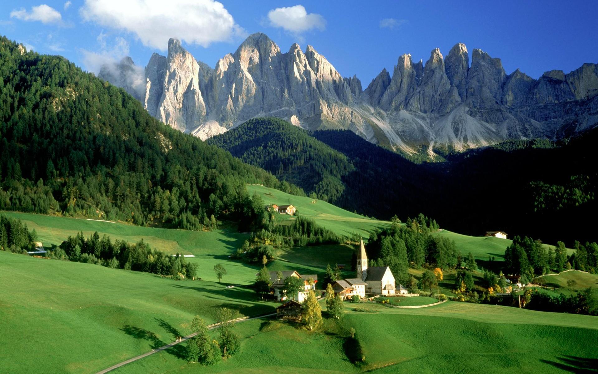South Tyrol Valley, Italy widescreen wallpaper. Wide