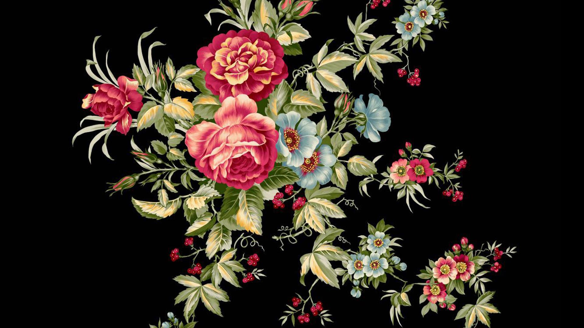Vintage Rose Design HD Wallpaper. Background Image