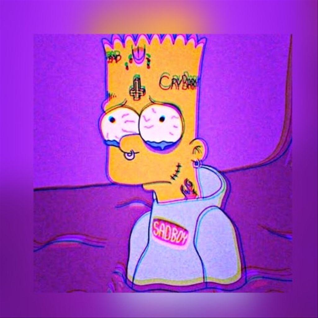 Sad Bart 3, aestheic bart simpson, aesthetic bart, bart simpson, sad bart, sad  bart simpson, HD phone wallpaper