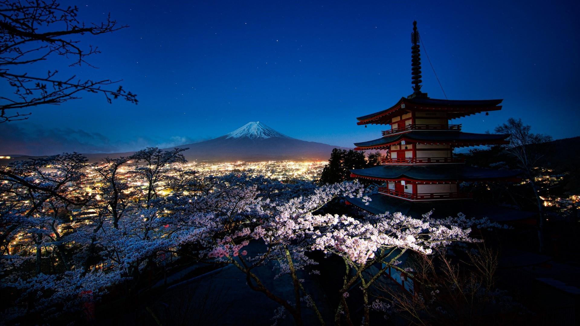 Night Mount Fuji Wallpaper Free Night Mount Fuji