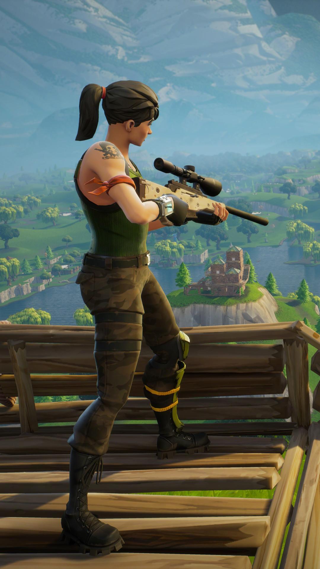 Fortnite Sniper 4k wallpaper for iPhone and Android