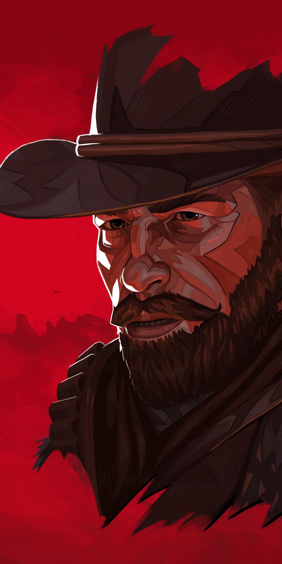 Wallpaper background, the game, Red Dead Redemption II for mobile