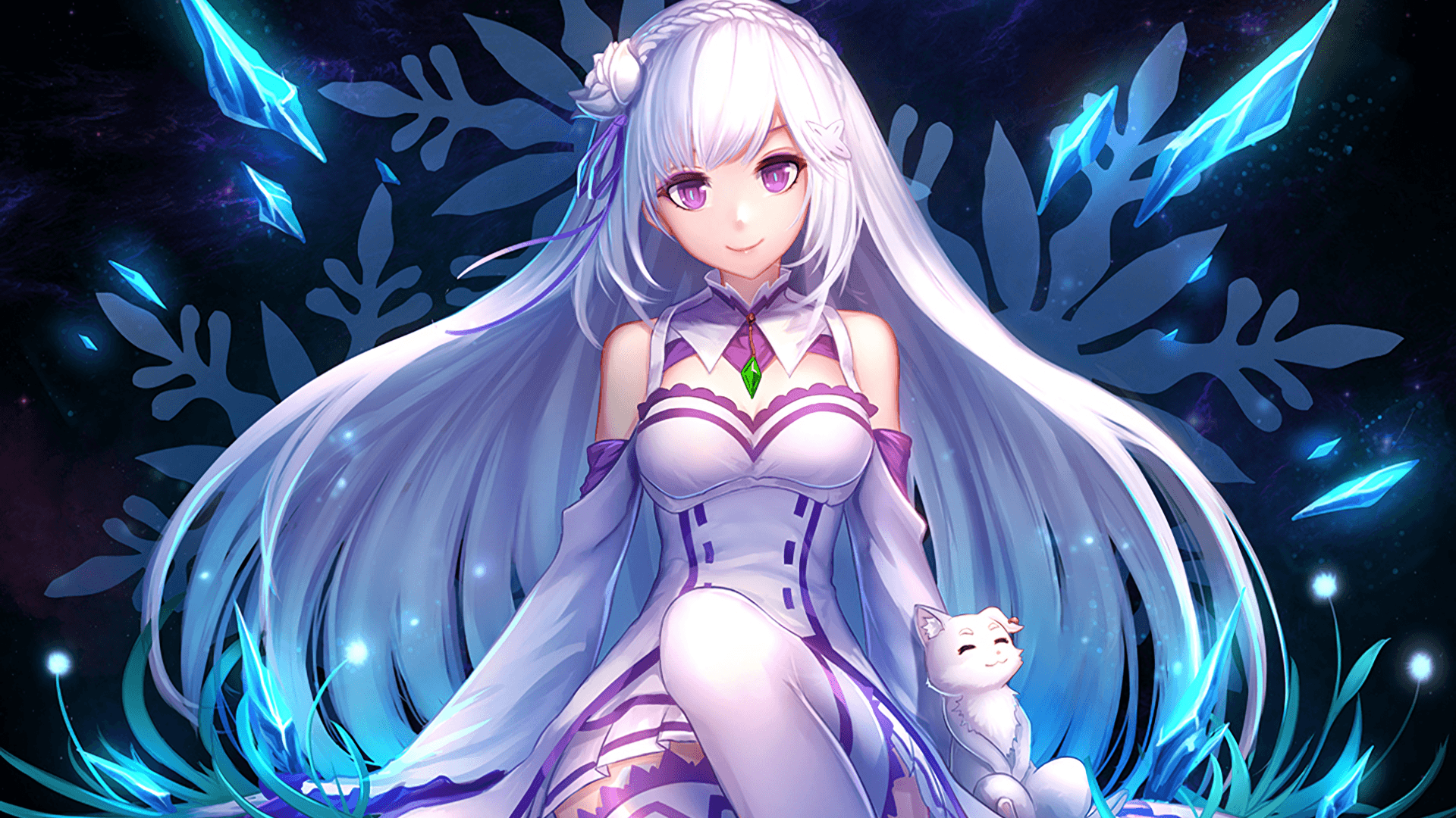 Emilia, Re:Zero HD Wallpaper & Background • 30889 • Wallur