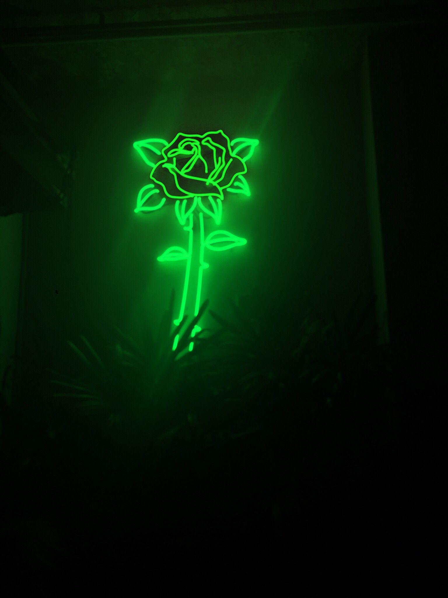 Wallpaper Tumblr Neon Light Green Aesthetic - Neon Green Aesthetic