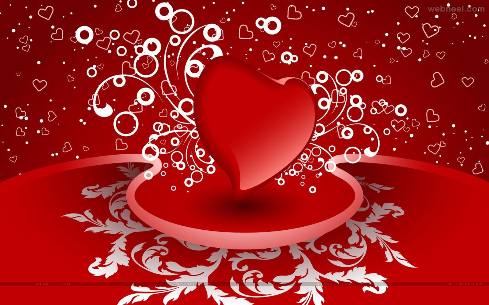 red heart romantic valentine wallpaper .webneel.com