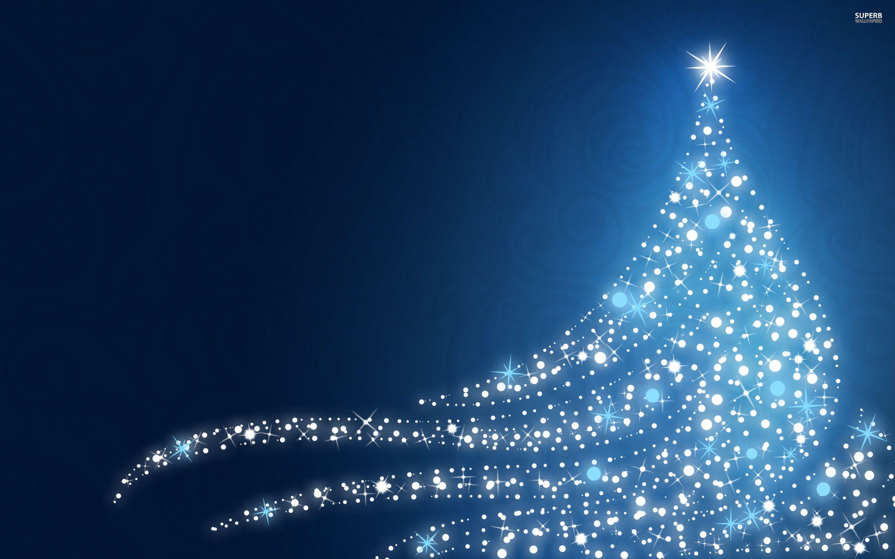 Xmas Stuff For > Blue Christmas Tree Background