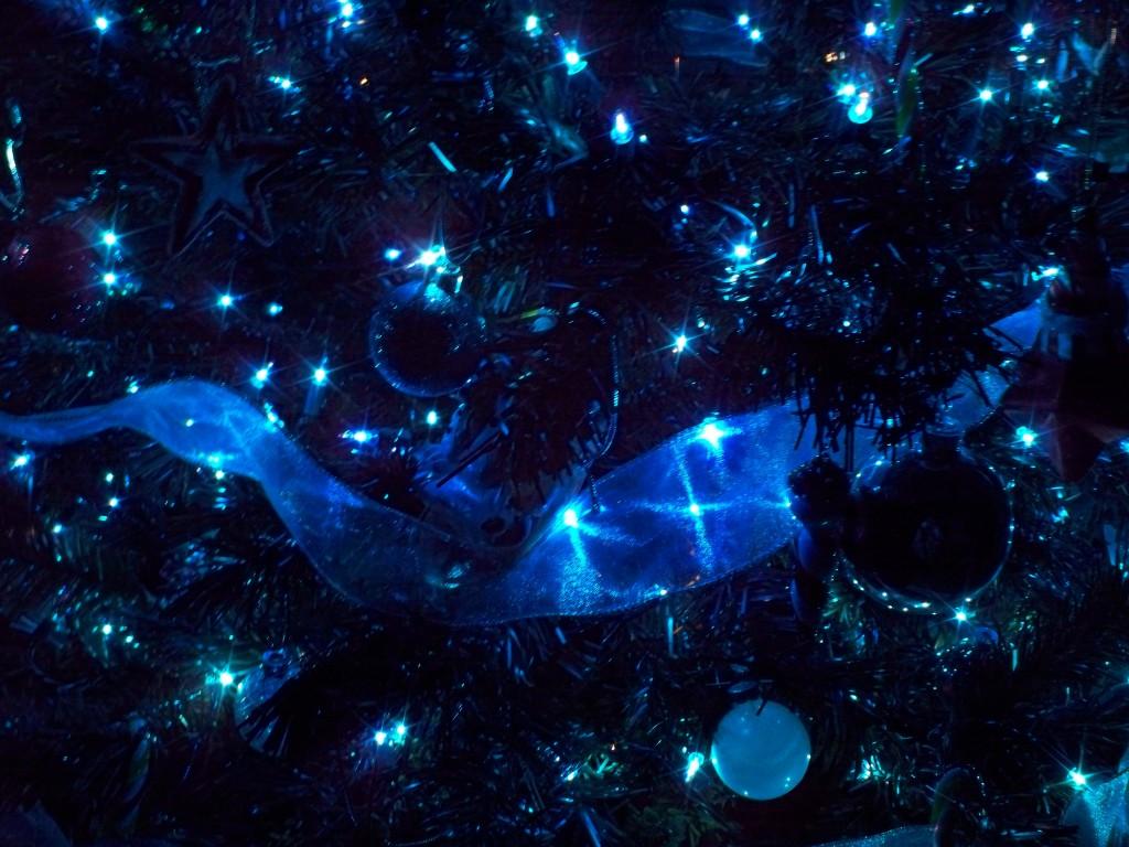 Blue Christmas Lights Picture