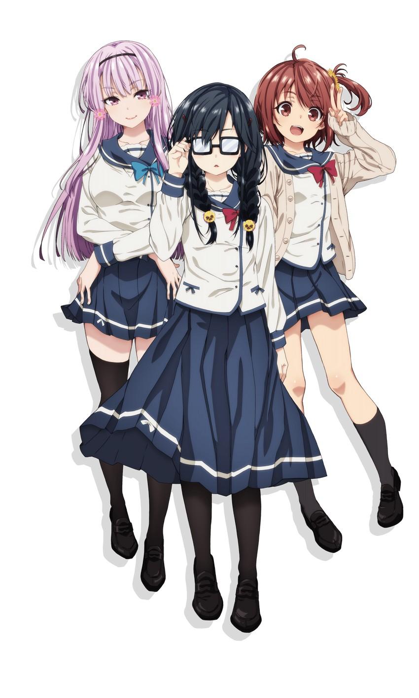 sanshokuin sumireko, hinata aoi, and akino sakura ore wo