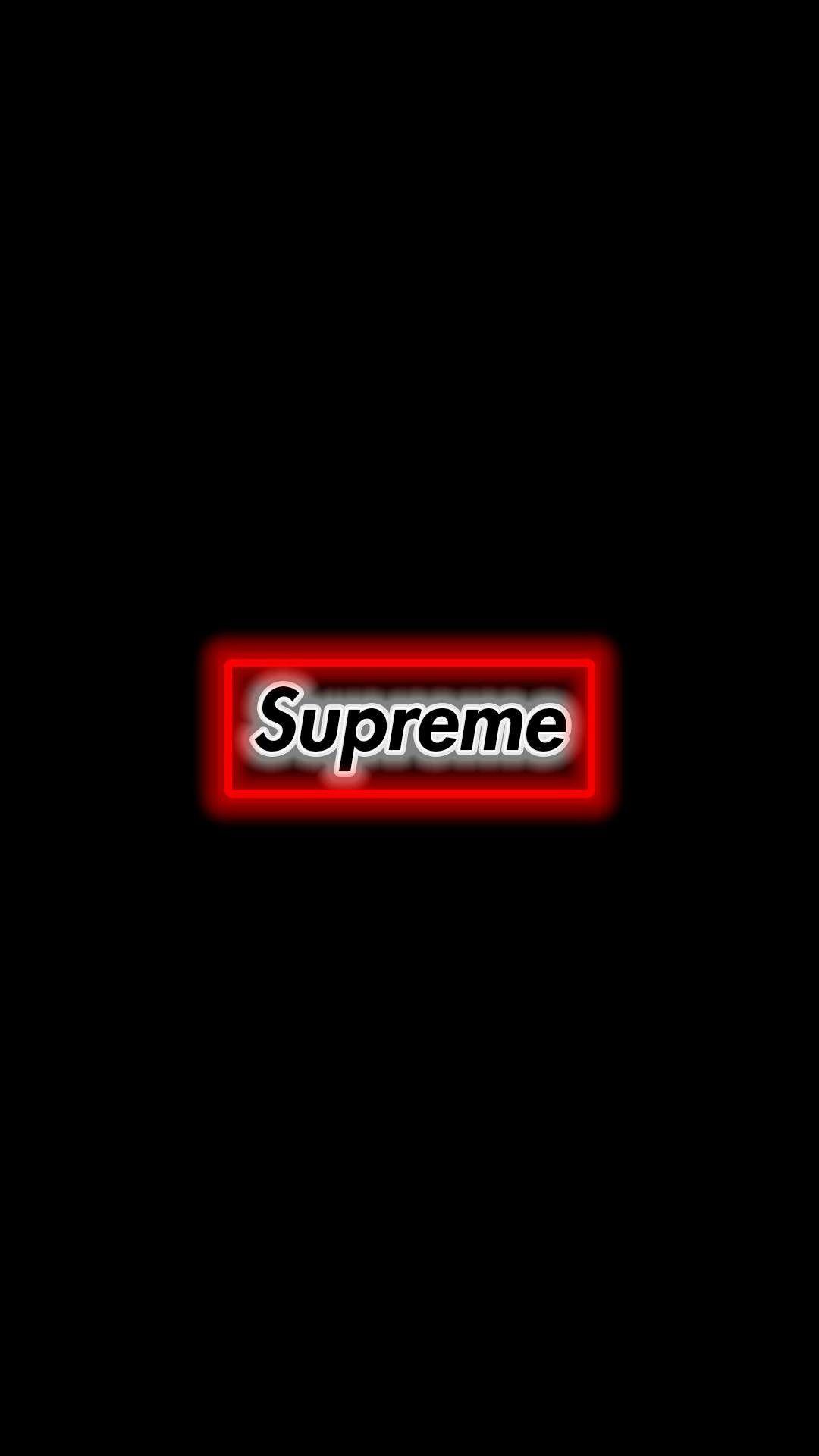 supreme black and red