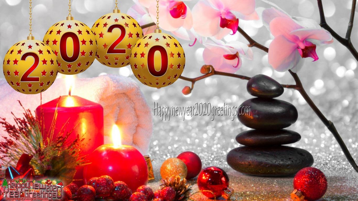 Happy New Year 2020 Image With Colorful Background's