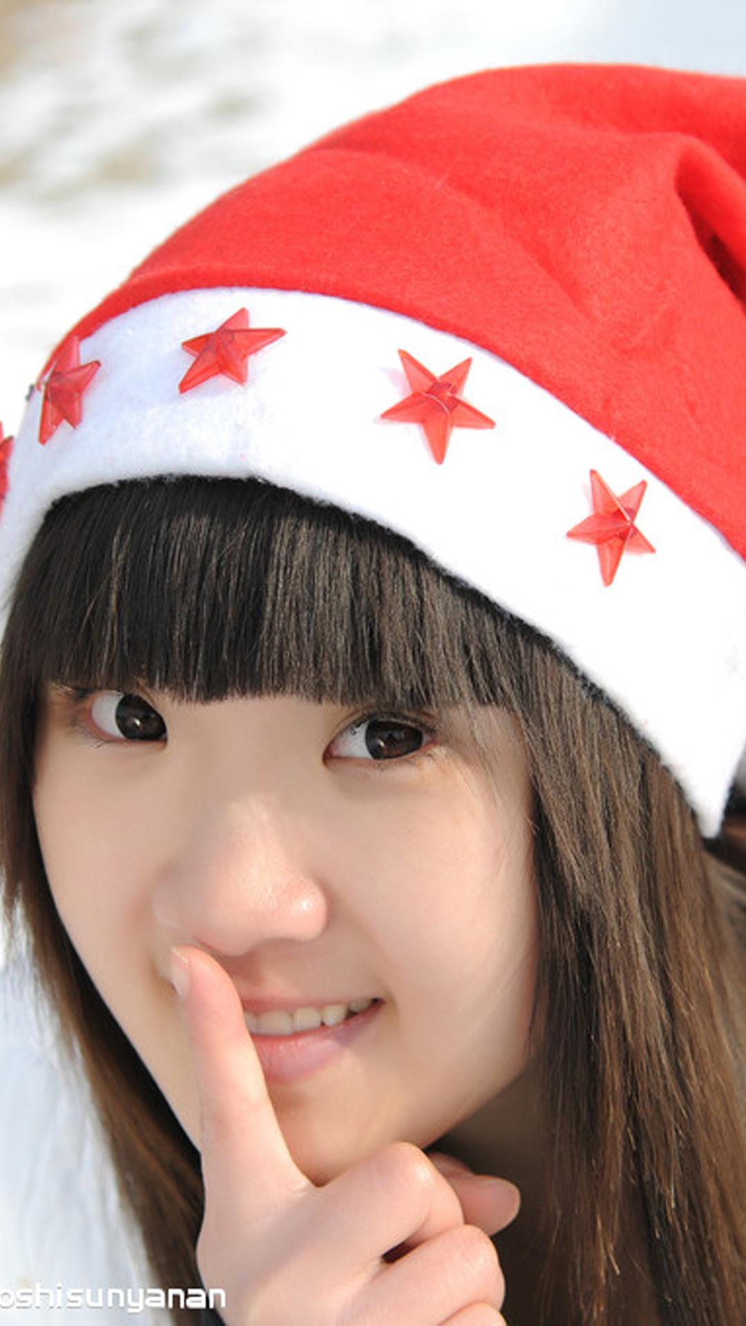 Cute Girl Christmas Android wallpaper HD wallpaper