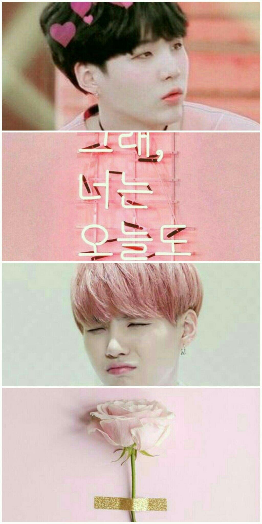 Wallpaper BTS Yoongi <3 Pink aesthetic. Aesthetic themes, Pink