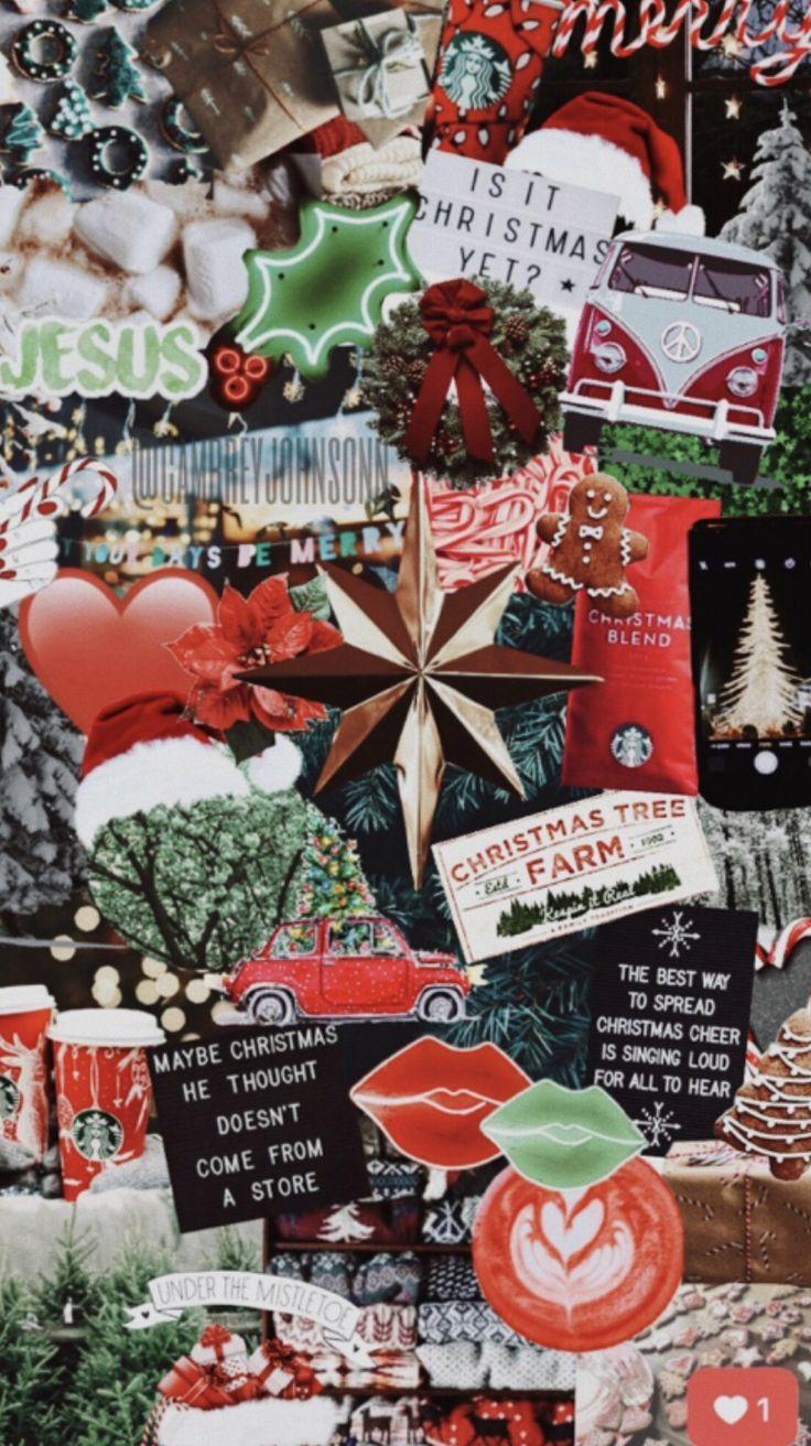 Christmas Aesthetic & vsco. Christmas collage