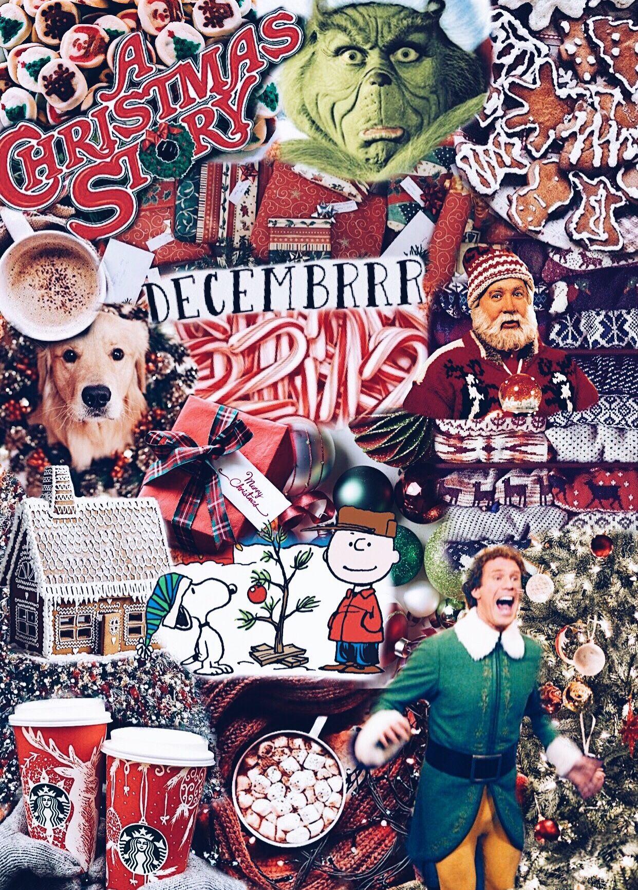 PHONE. Christmas collage