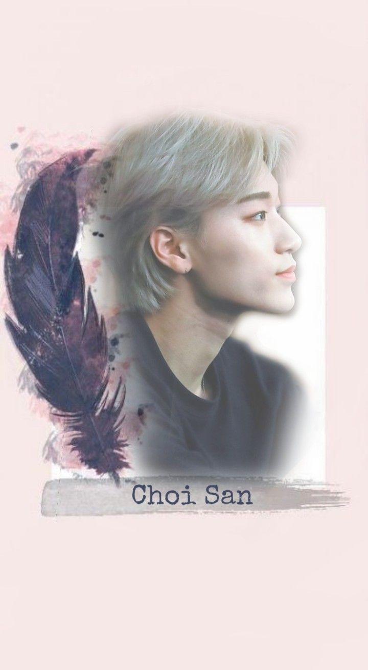 Choi San Ateez Wallpaper Just 5 minutes making lol. SKSKGW