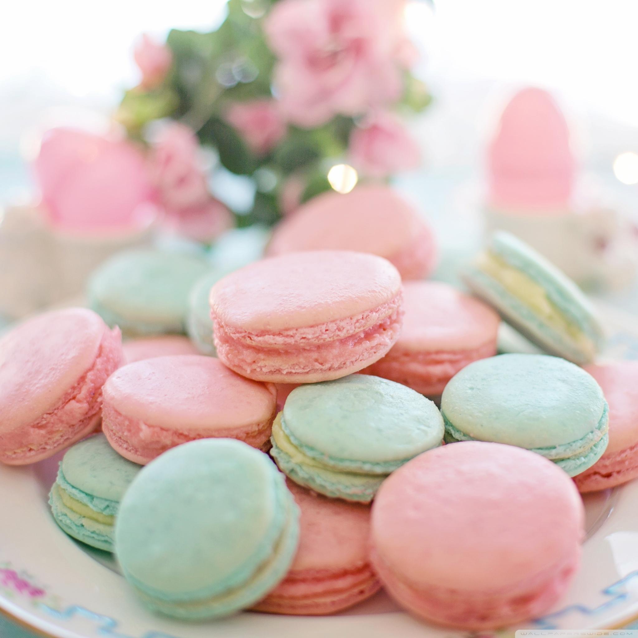 Pastel Macarons Aesthetic Ultra HD Desktop Background Wallpaper