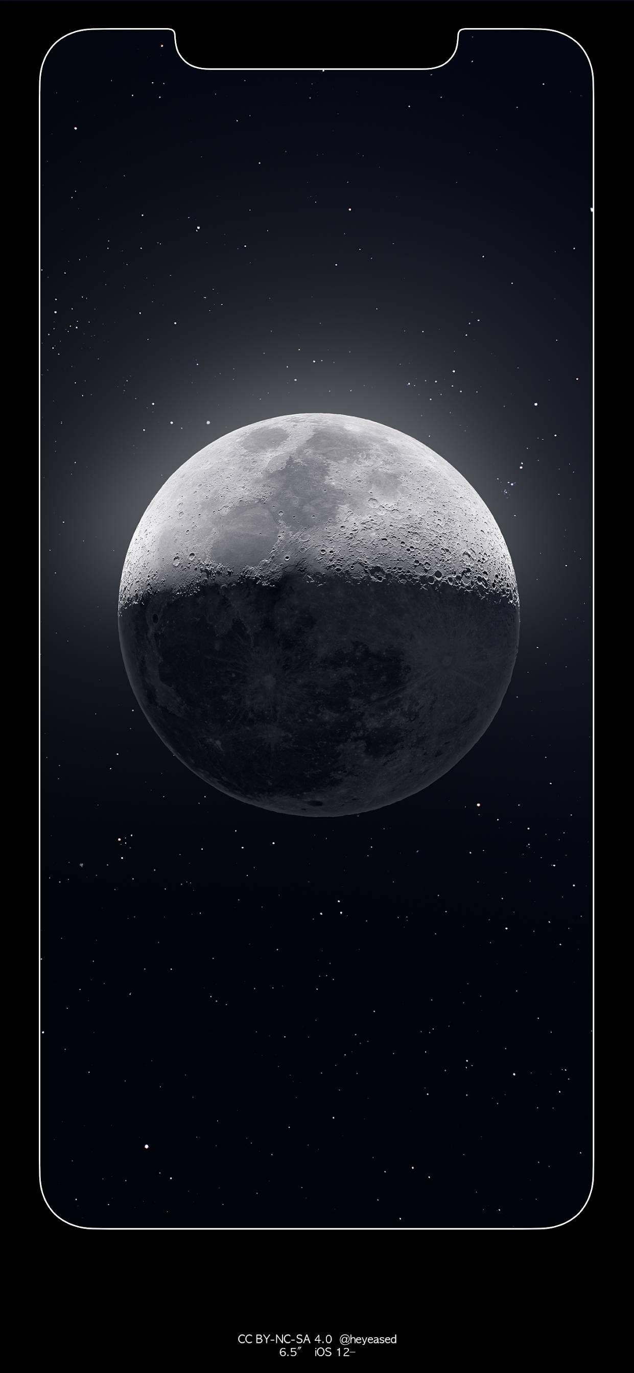 Xs Max Moon Border Wallpaper. Wallpaper border, iPhone background