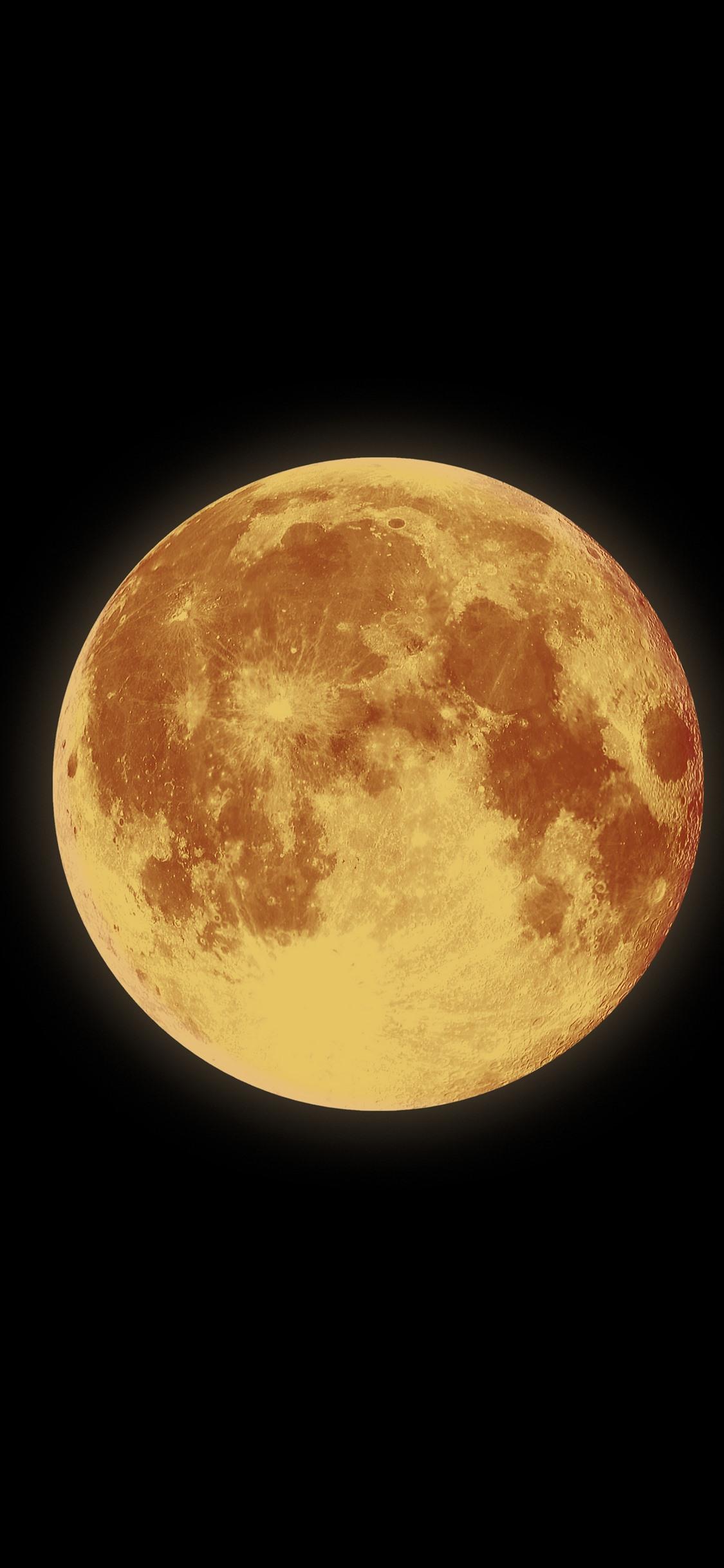 Moon, satellite, space, black background 1125x2436 iPhone 11 Pro