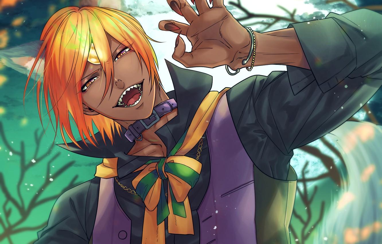 Wallpaper Look, Fangs, Guy, Ears, Fanart, Archer, Fate Grand