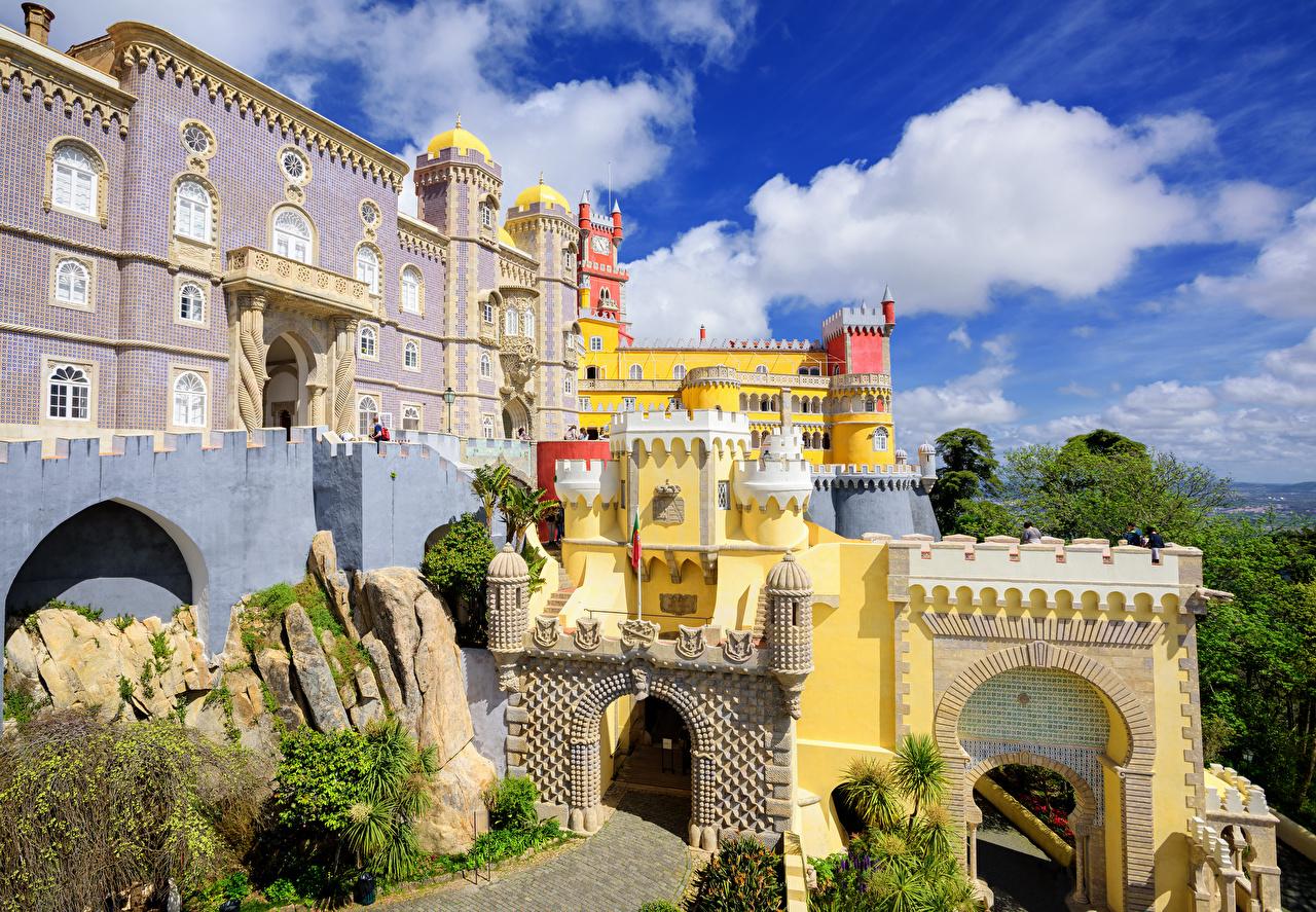 Photo Palace Portugal Pena palace Sintra Cities Houses Design