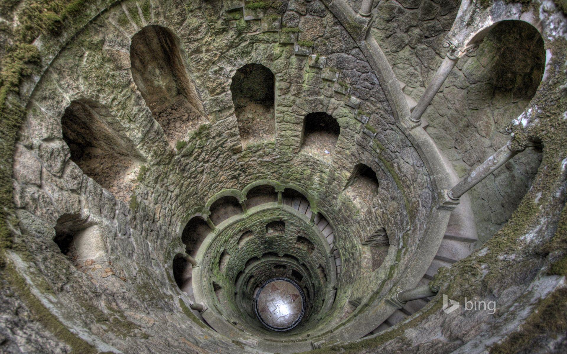 Quinta da Regaleira in Sintra, Portugal. HD Bing Wallpaper