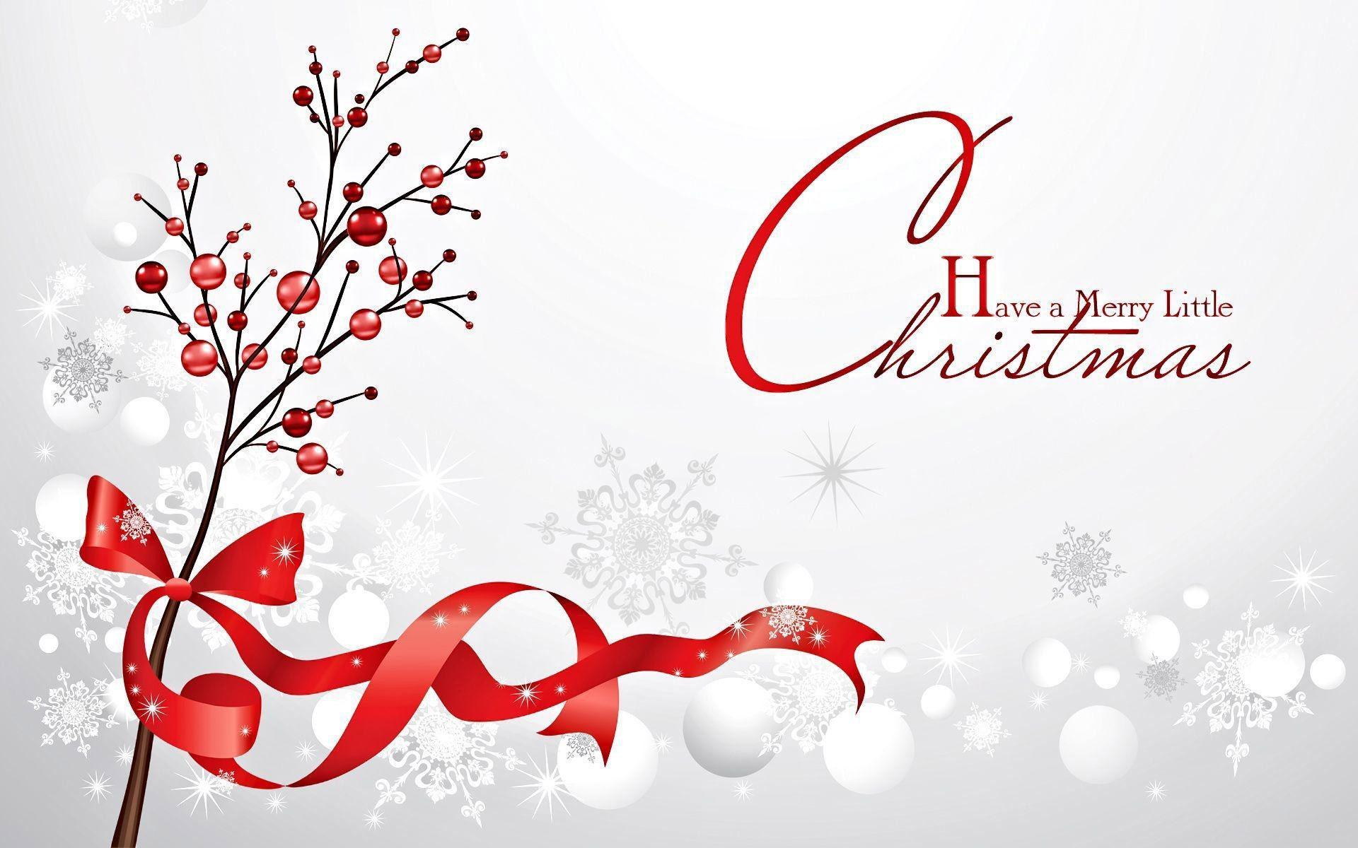 White Red Merry Christmas HD Wallpaper free desktop background and wallpaper