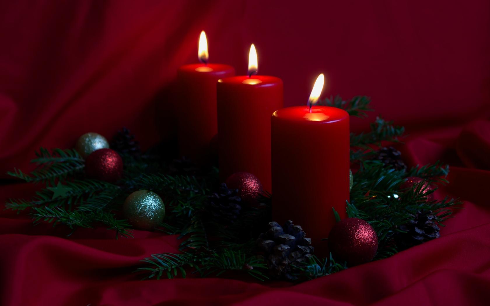 Free download Pics Photo Christmas Candles Wallpaper