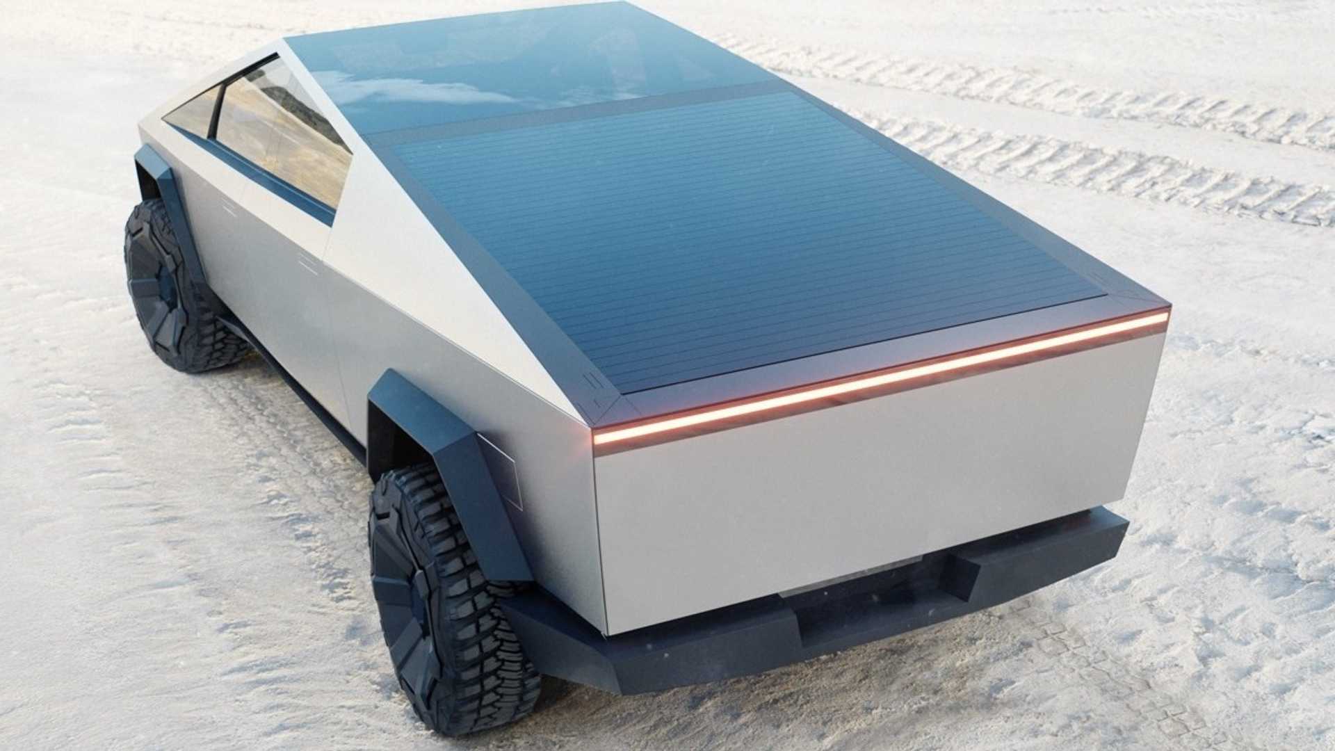 Tesla Cybertruck Videos Show Roll Down Bed Cover, 911 Drag Race