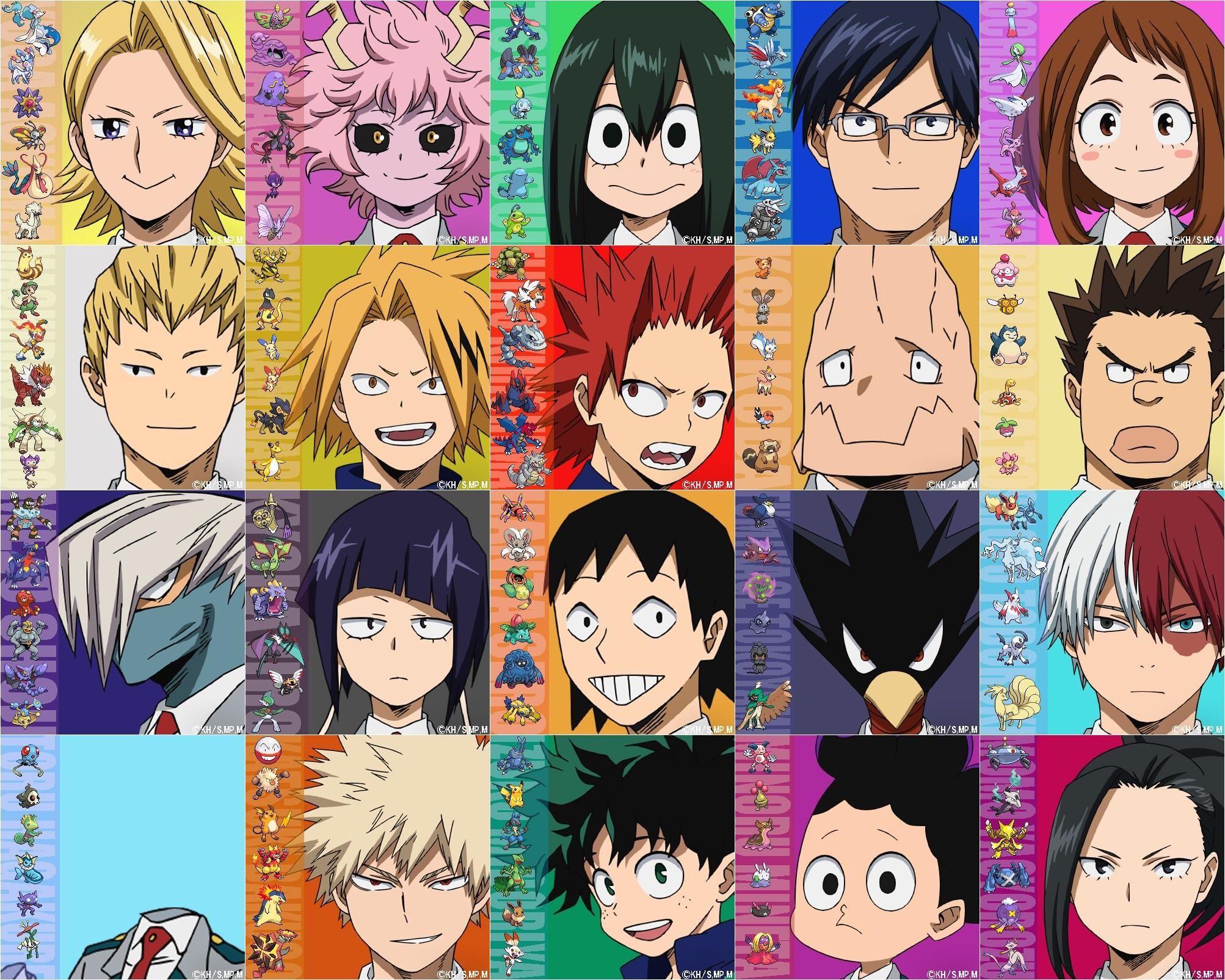 If Class 1A were also Pokémon Trainers. My hero academia, Hero academia characters, My hero academia episodes