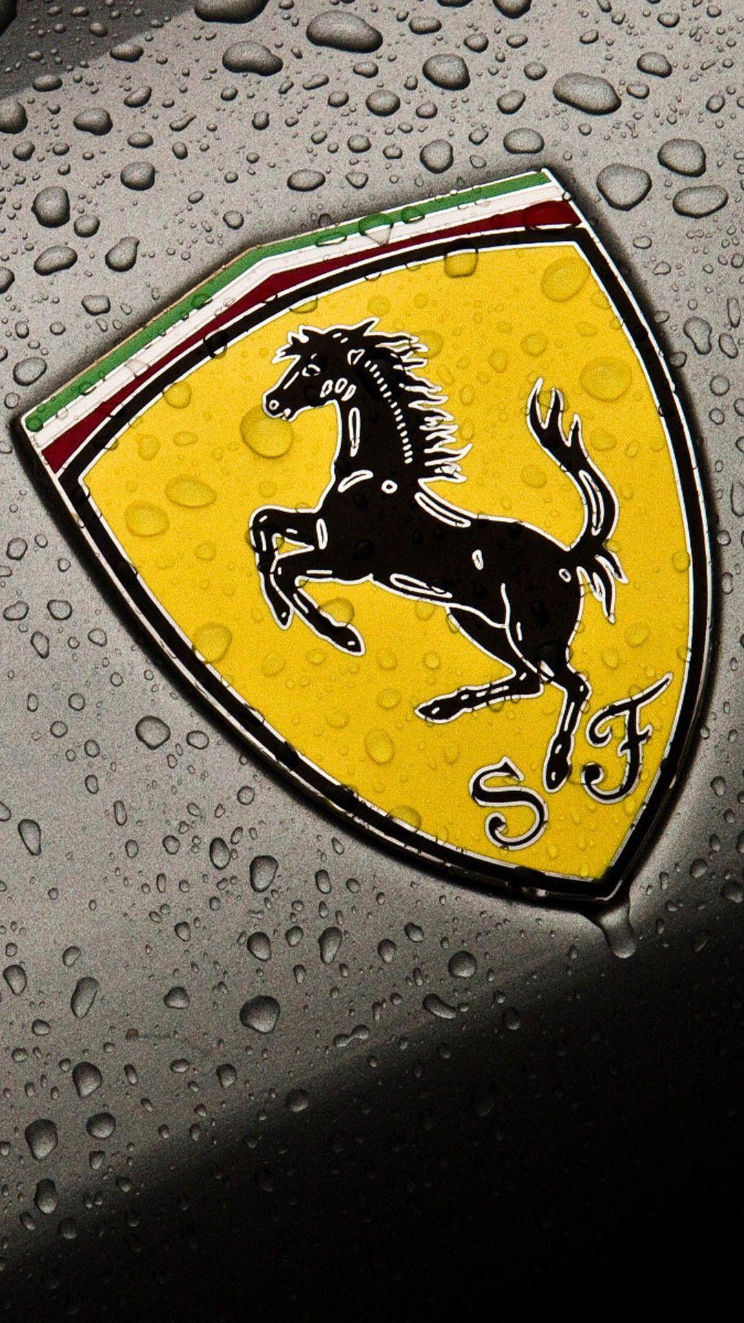 Ferrari logo, HD wallpaper iphone, Ferrari