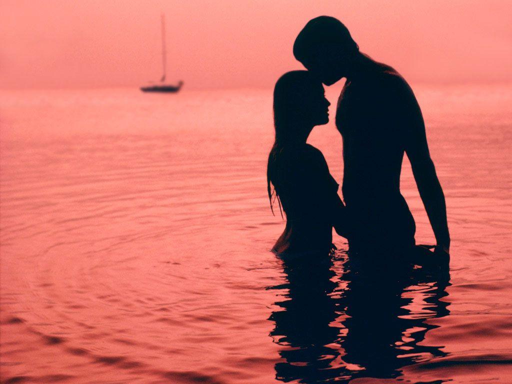 That First Kiss, And I was So Young. Beach love couple, Couple silhouette, Silhouette
