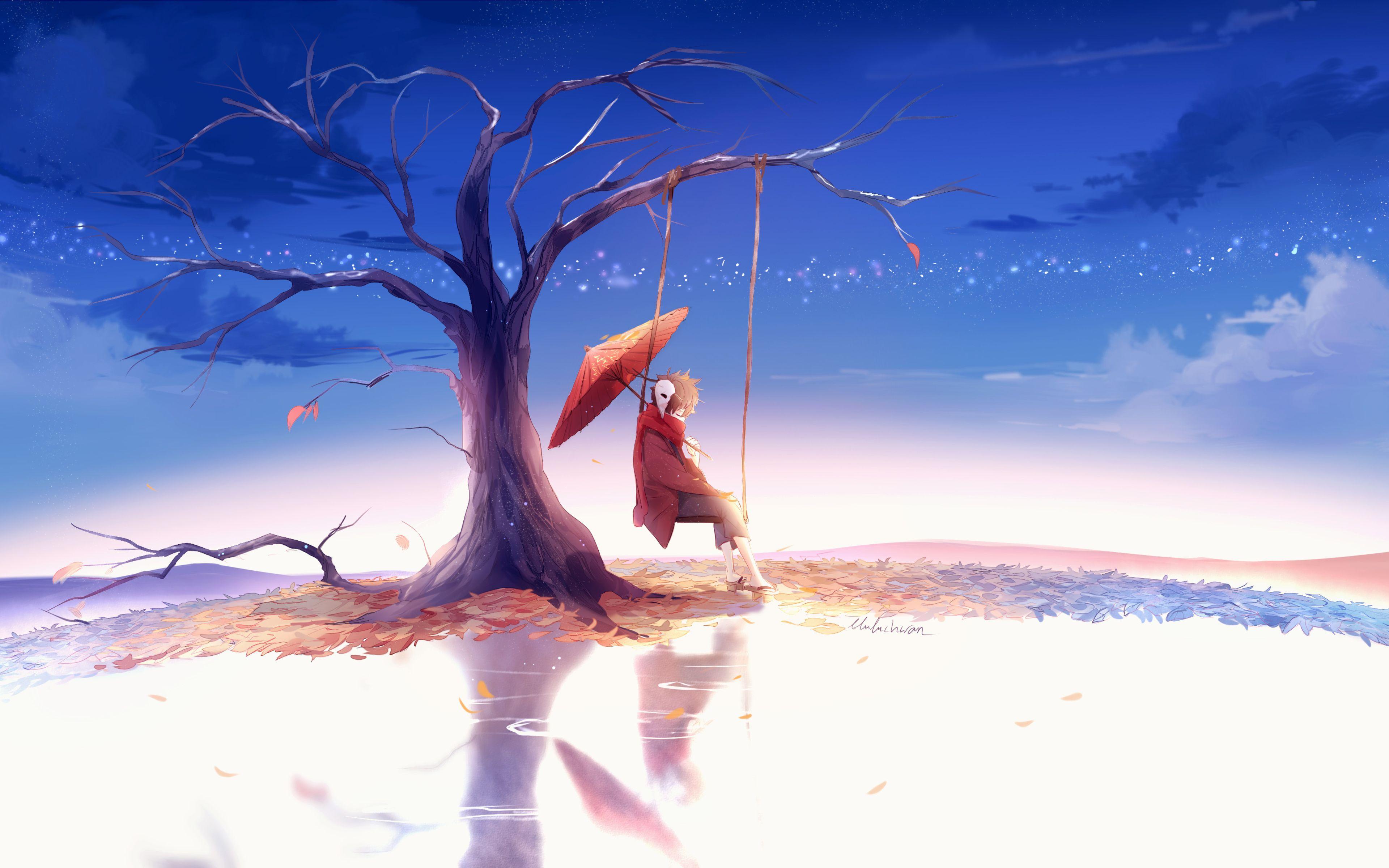 Landscape Sad Anime Aesthetic Wallpaper - Anime Wallpaper HD