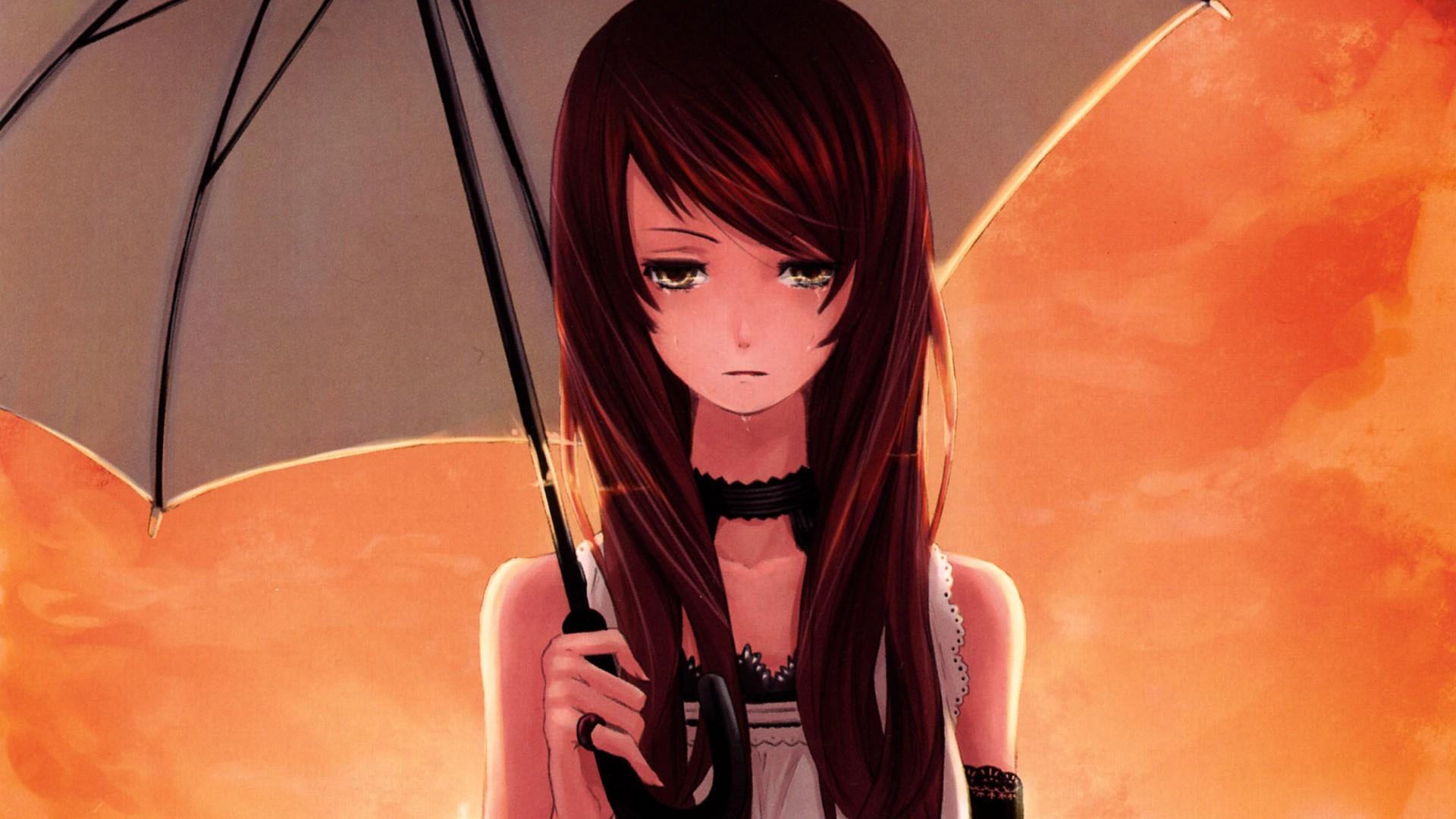 Sad Anime Girl, HD Anime, 4k Wallpaper, Image, Background