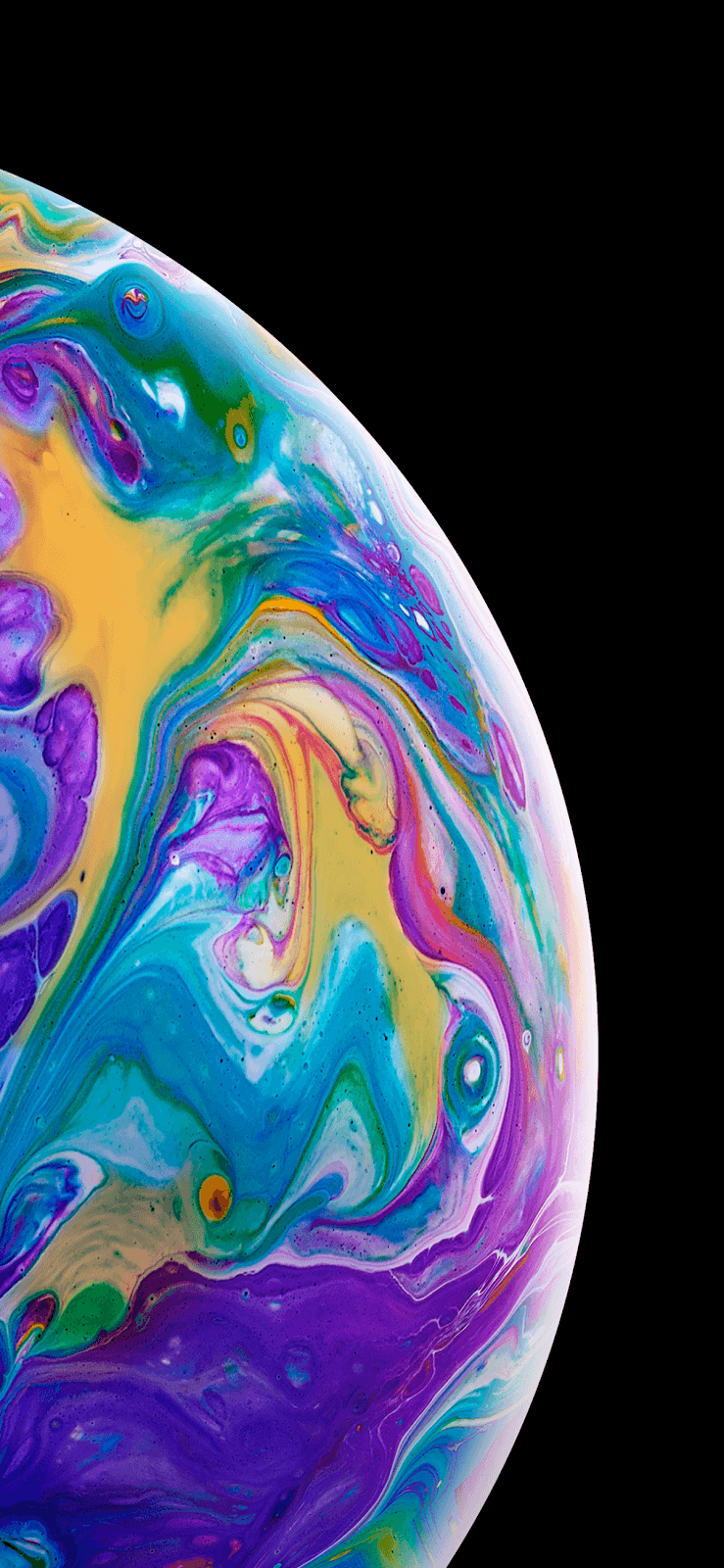Another colorful bubble (iPhone X). Apple wallpaper iphone