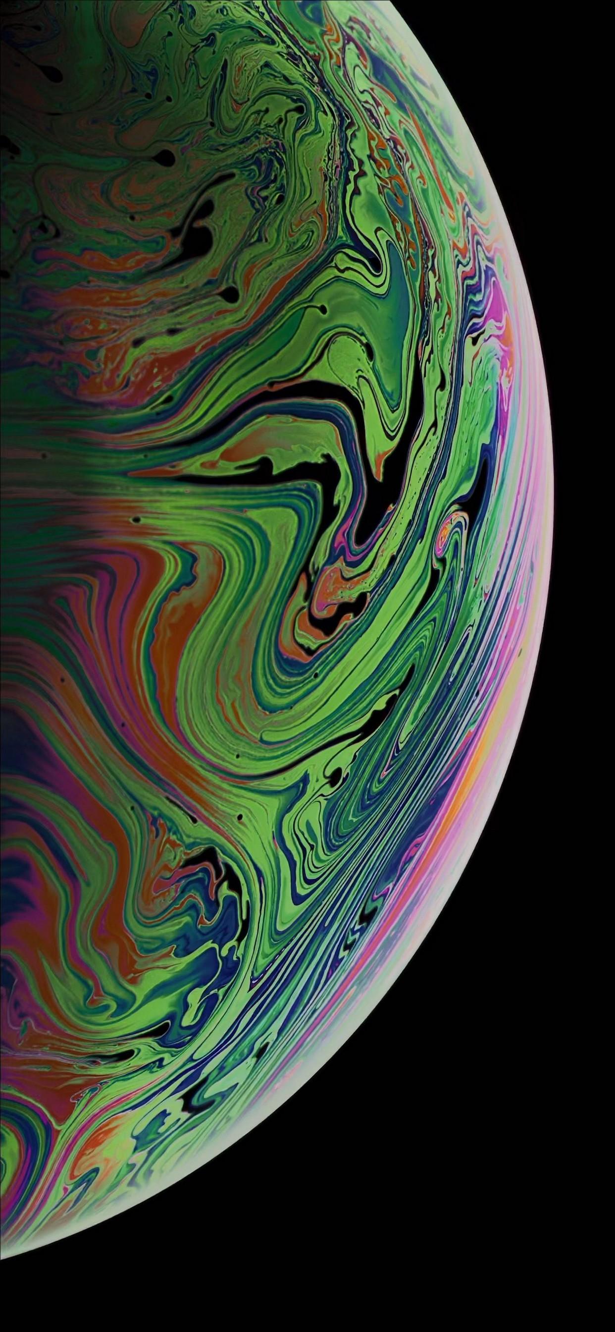 iPhone Xs Wallpaper Bubble Or Planet