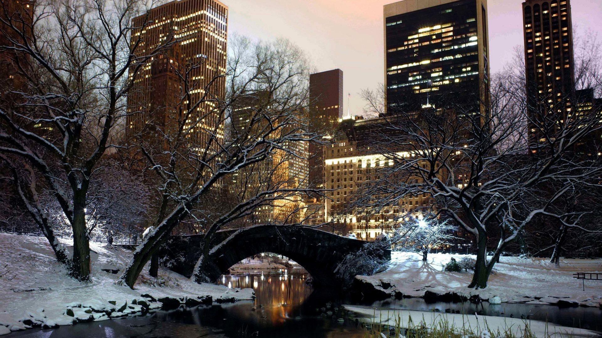 NYC Winter Scenes Wallpaper