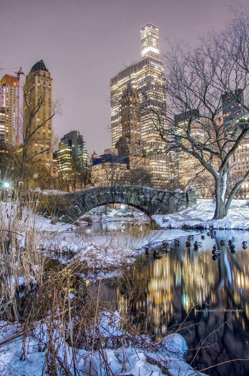 Gapstow Bridge Central Park New York City. Noel