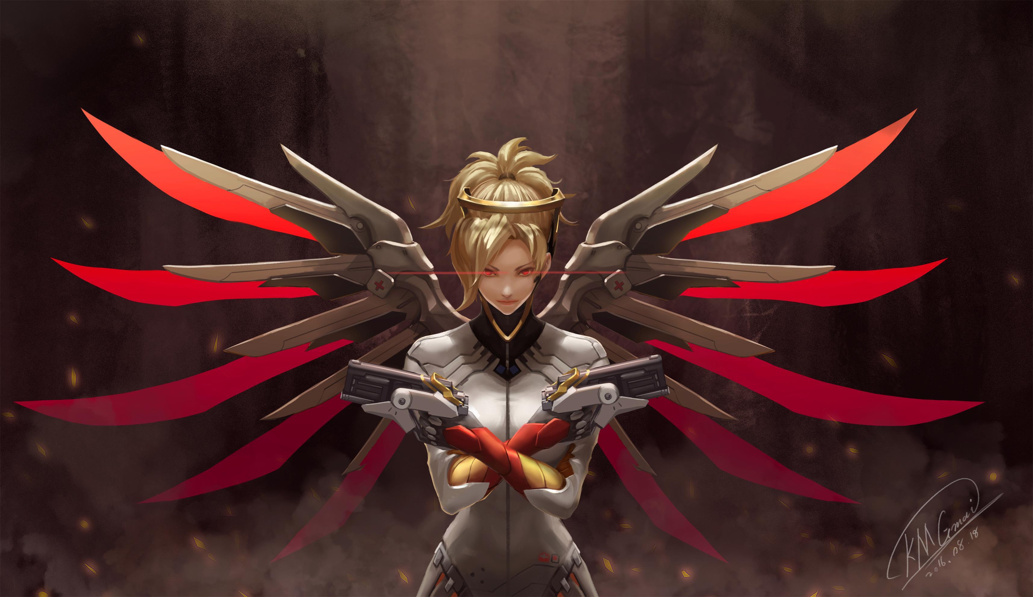 4k Mercy Overwatch Art, HD Games, 4k Wallpaper, Image