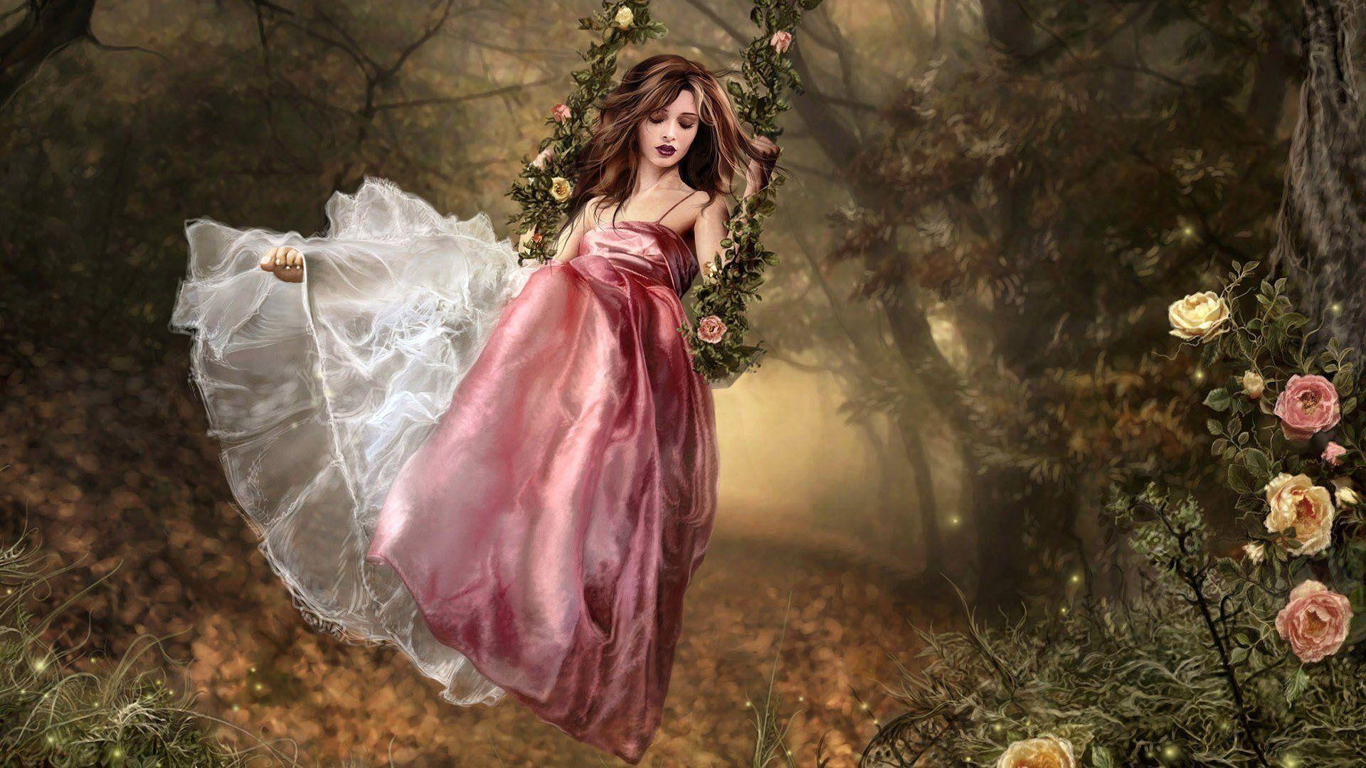 Fantasy Dream Girl Wallpaper. Fantasy women, Fairy