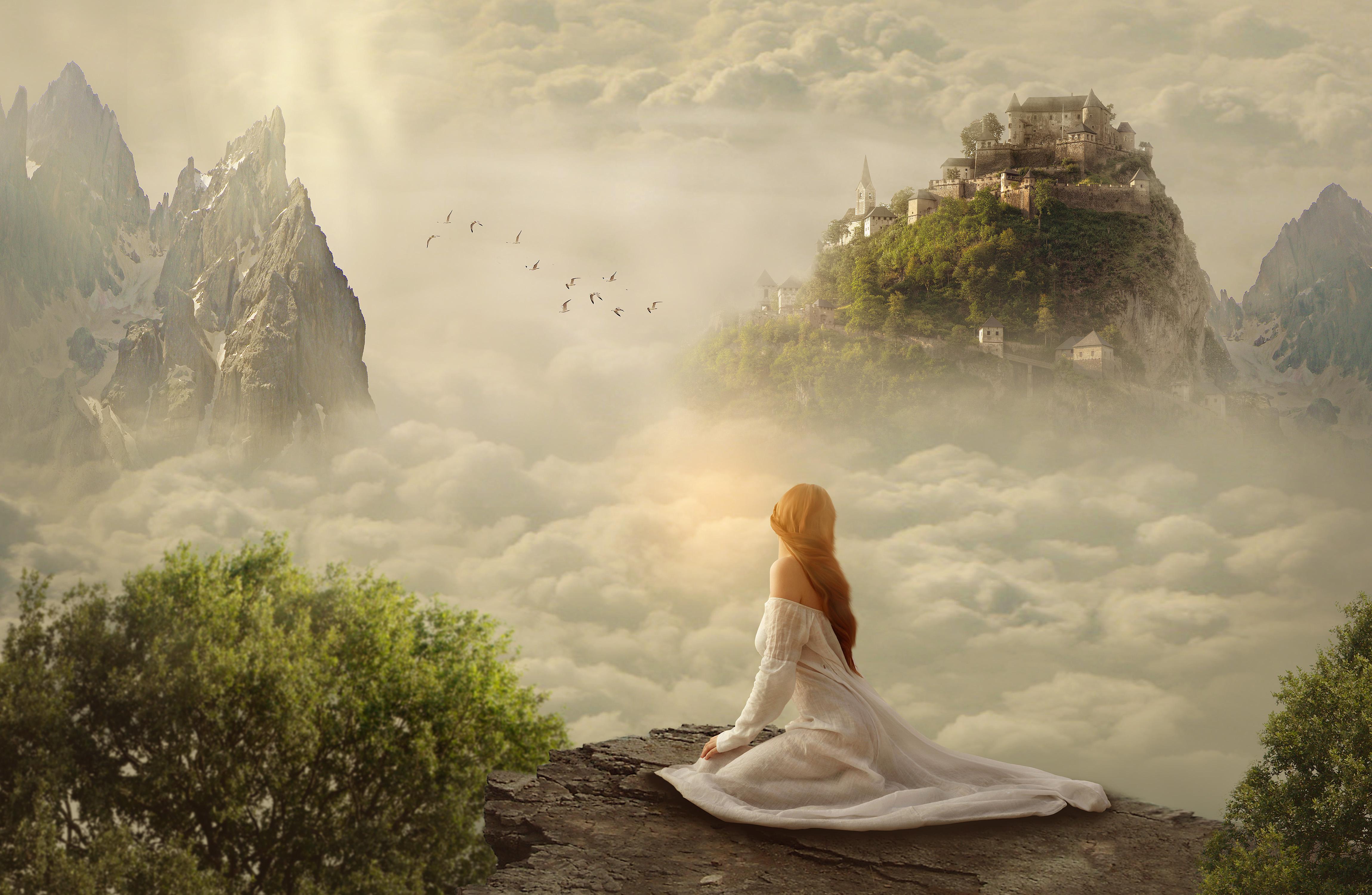 #Dream, #Woman, #Clouds, #Mountains, #Girl, K