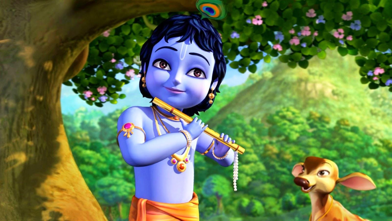Disney Cartoon Little Krishna HD Wallpaper New Year