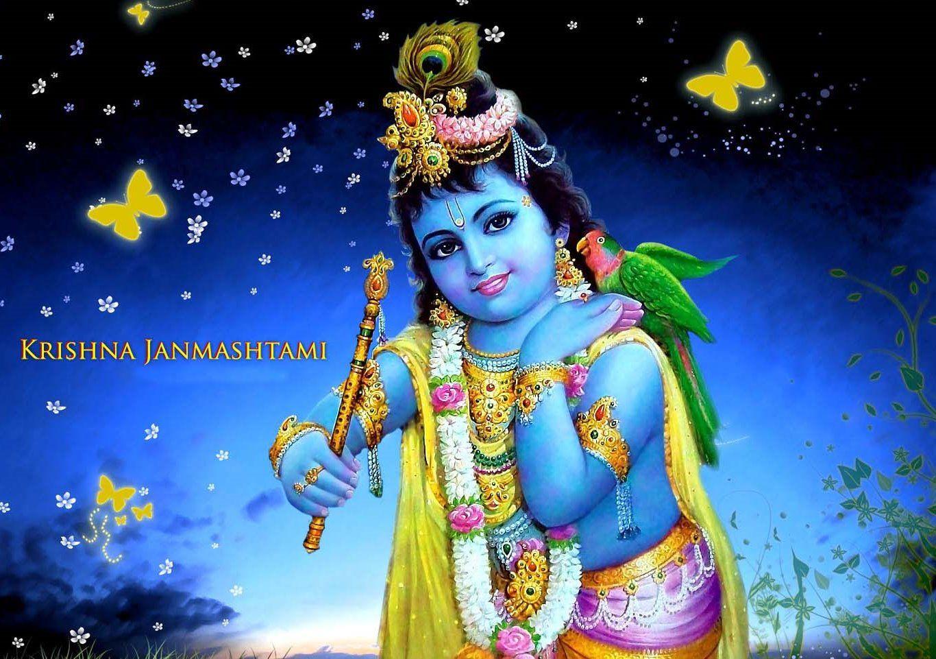 Download Shri Krishna Wallpaper 3D, HD Background Download