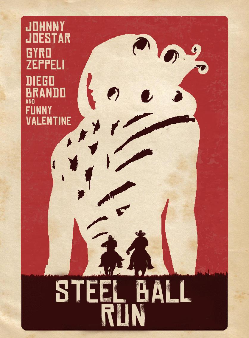 Steel Ball Run poster. JoJo's Bizarre Adventure