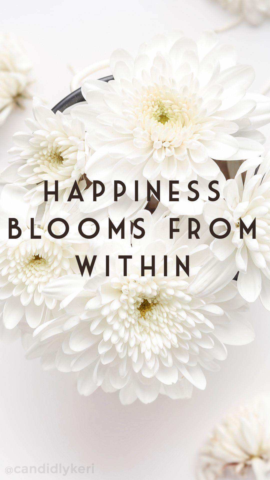 Flower Quote iPhone Wallpaper Free Flower Quote iPhone Background