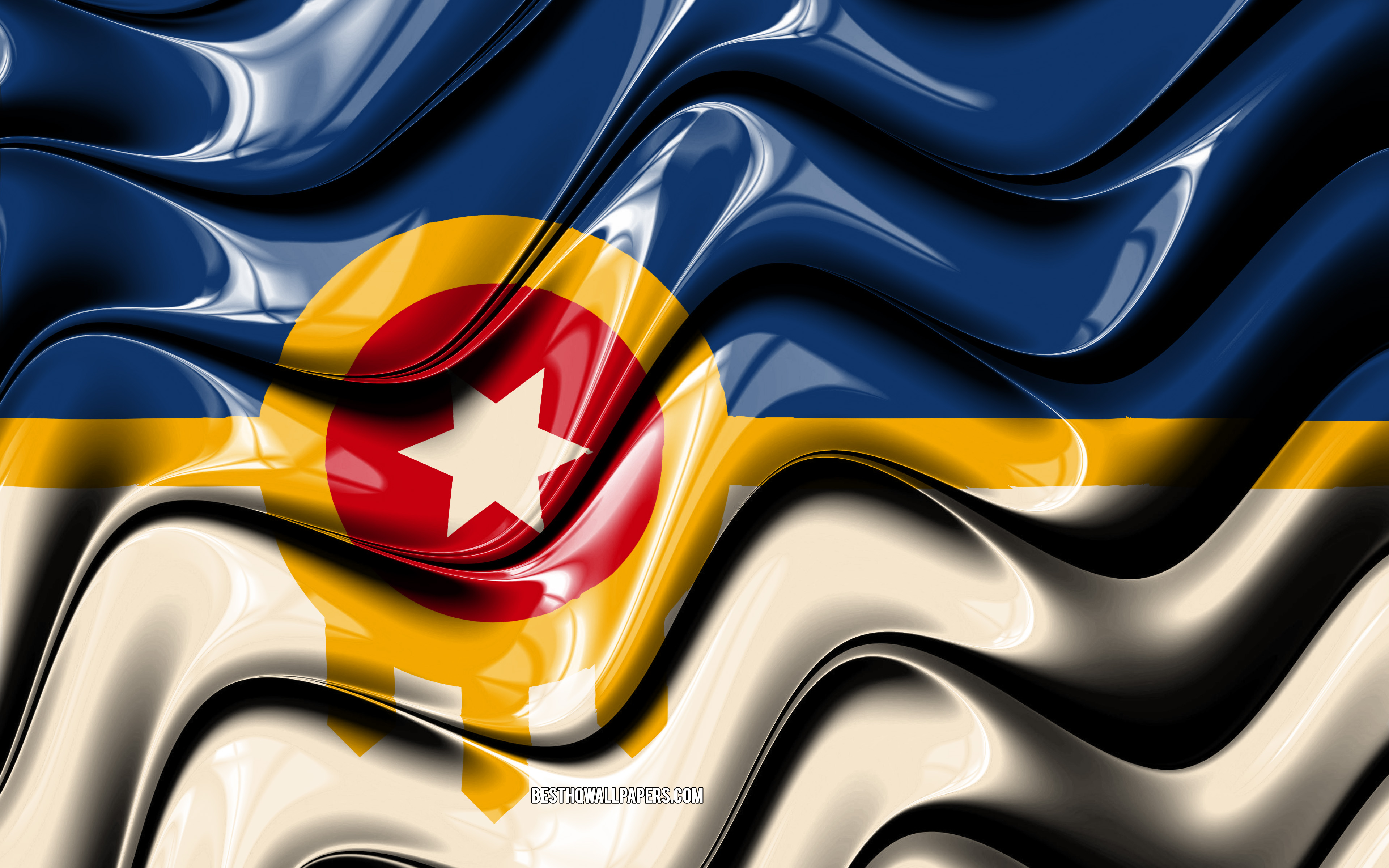 Download wallpaper Tulsa flag, 4k, United States cities