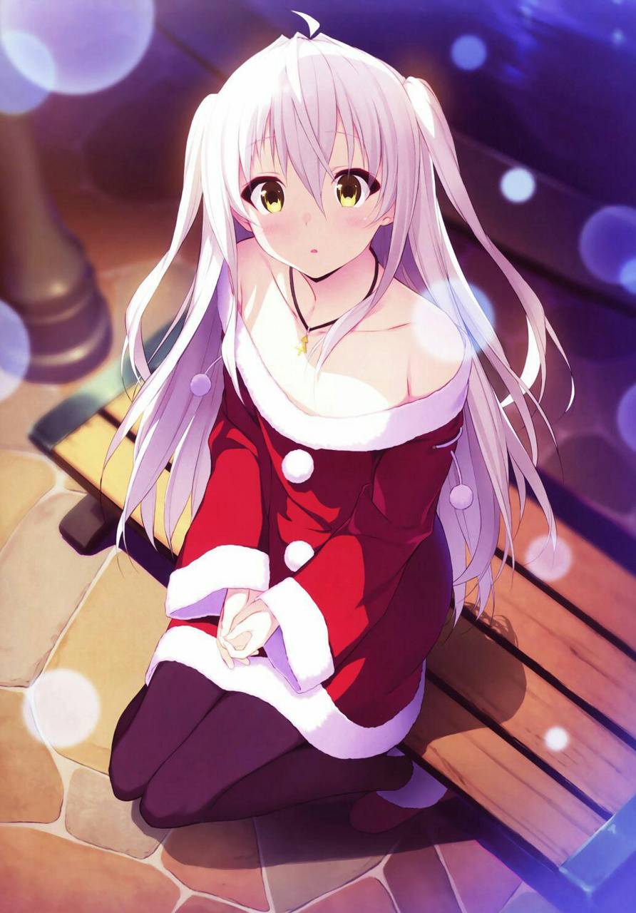 Christmas anime girl wallpaper