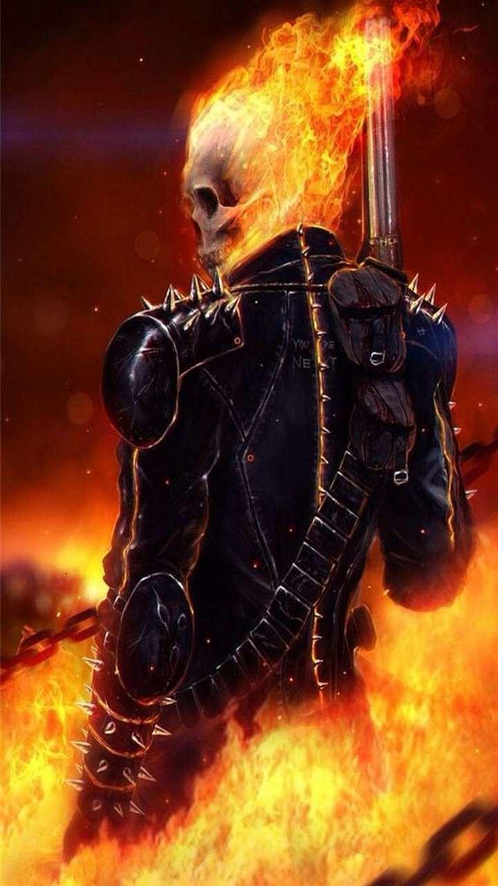 Ghost Rider HD Wallpaper Lock Screen for Android