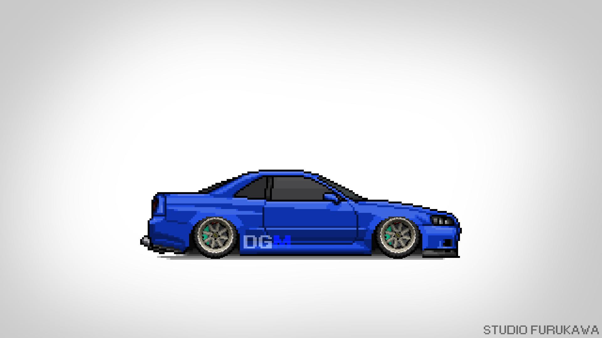 Pixel car Racer Nissan Silvia s15