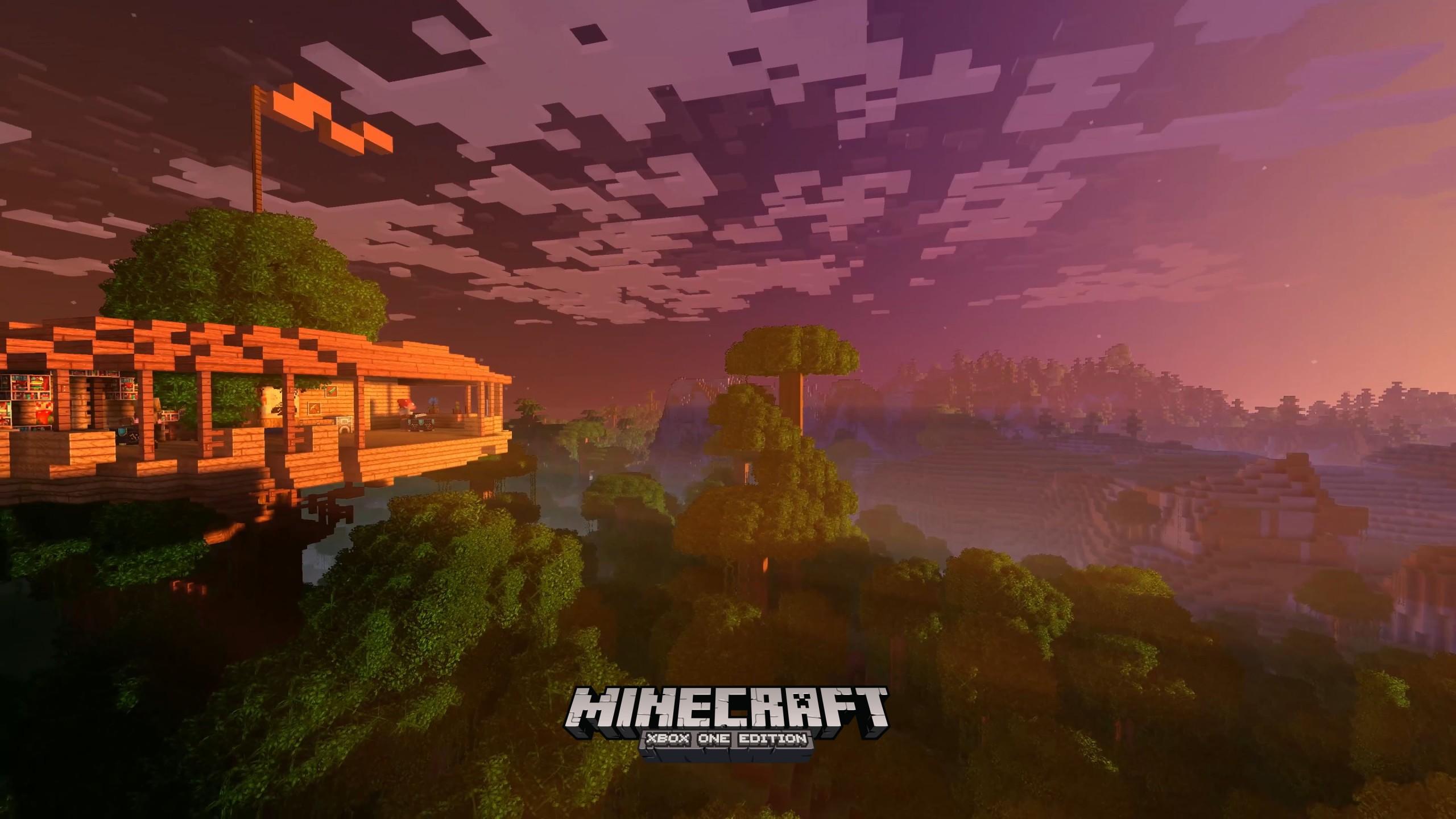 Wallpaper Minecraft 4k edition, E3 xBox One X, screenshot, Games